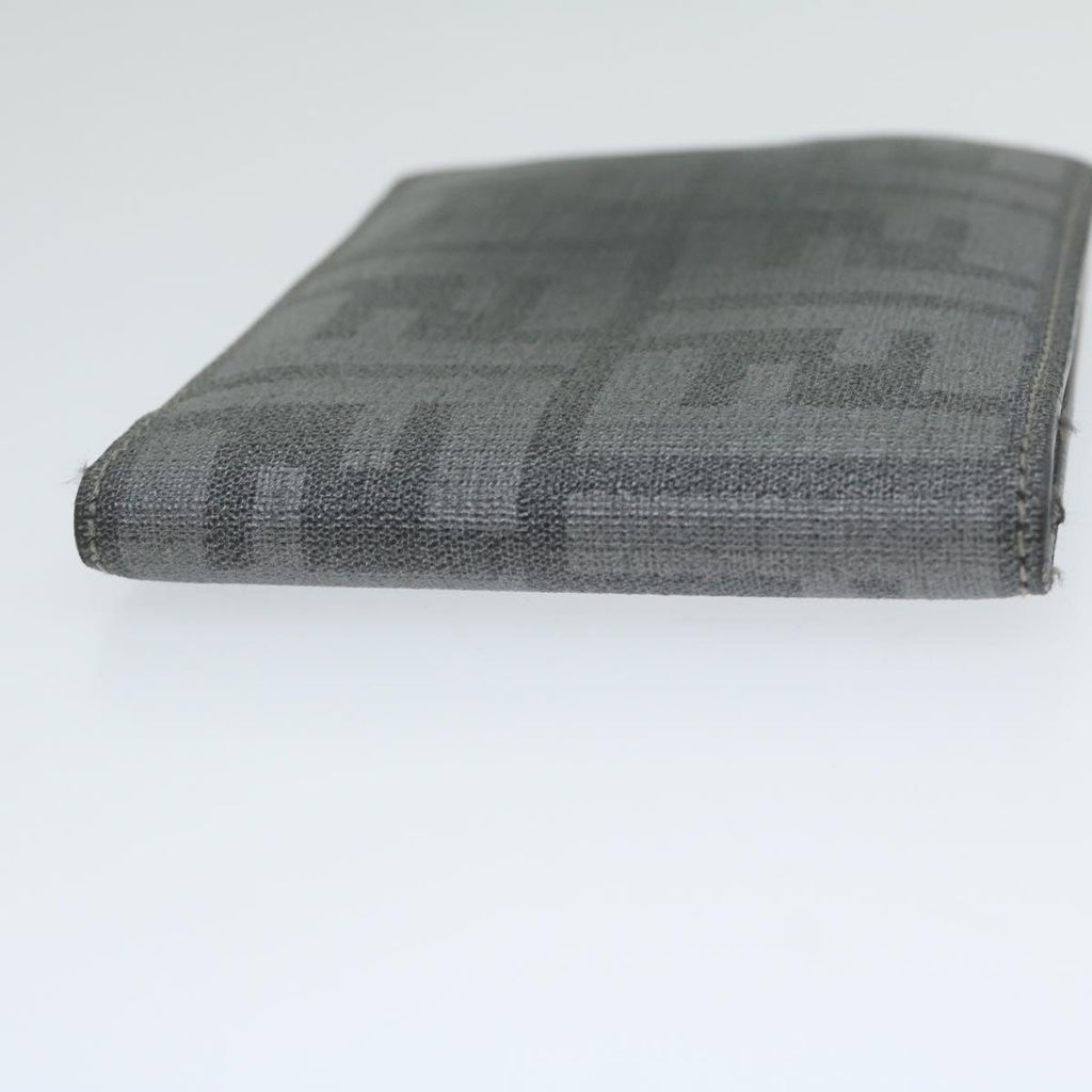 FENDI Zucca Canvas Wallet Grayam5394