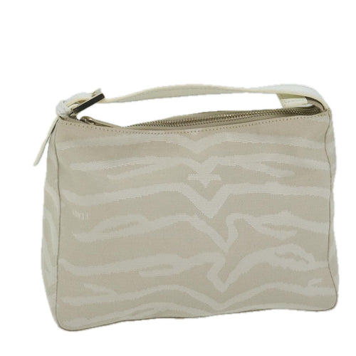 FENDI Hand Bag Canvas Beigeam5396