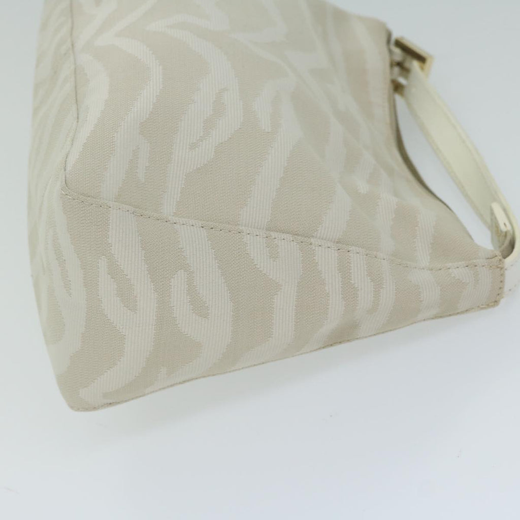 FENDI Hand Bag Canvas Beigeam5396