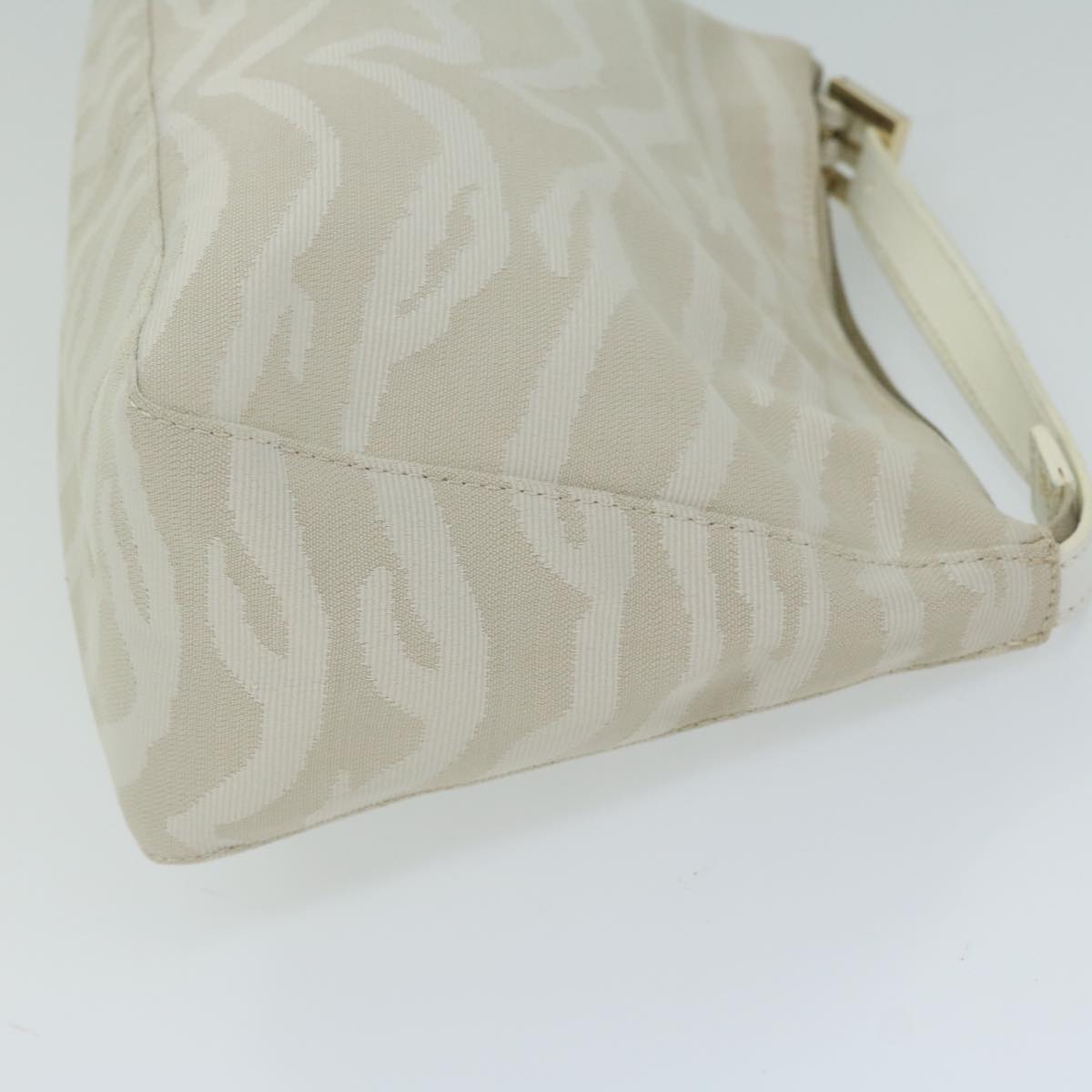FENDI Hand Bag Canvas Beigeam5396