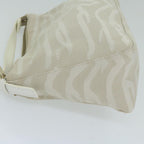 FENDI Hand Bag Canvas Beigeam5396