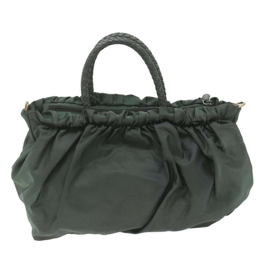 PRADA Hand Bag Nylon 2way Khaki  am5403