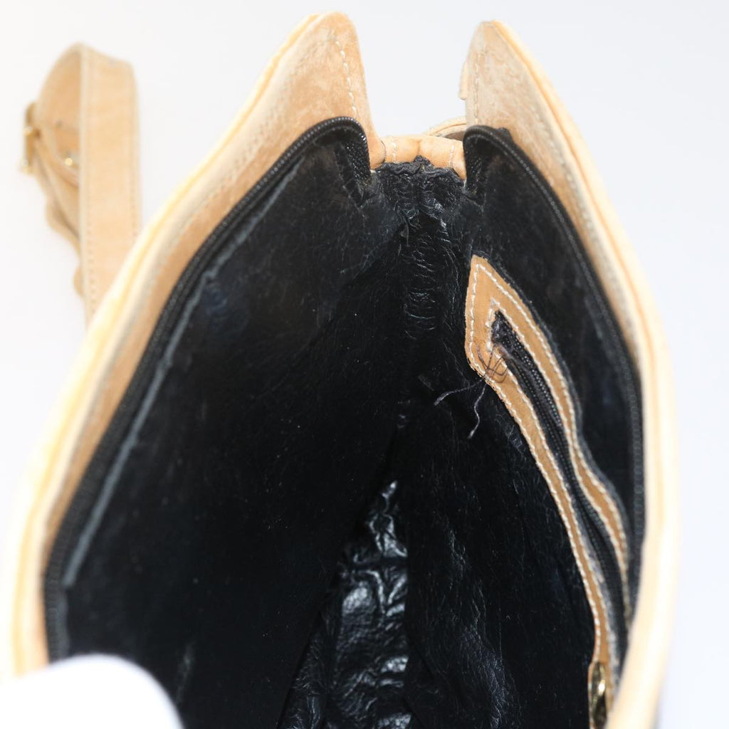 FENDI Zucca Canvas Shoulder Bag Black Brownam5406