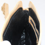 FENDI Zucca Canvas Shoulder Bag Black Brownam5406