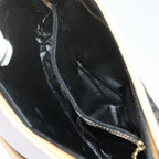 FENDI Zucca Canvas Shoulder Bag Black Brownam5406