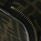 FENDI Zucca Canvas Vanity Cosmetic Pouch Brownam5439