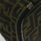 FENDI Zucca Canvas Vanity Cosmetic Pouch Brownam5439