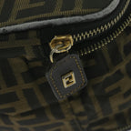 FENDI Zucca Canvas Vanity Cosmetic Pouch Brownam5439