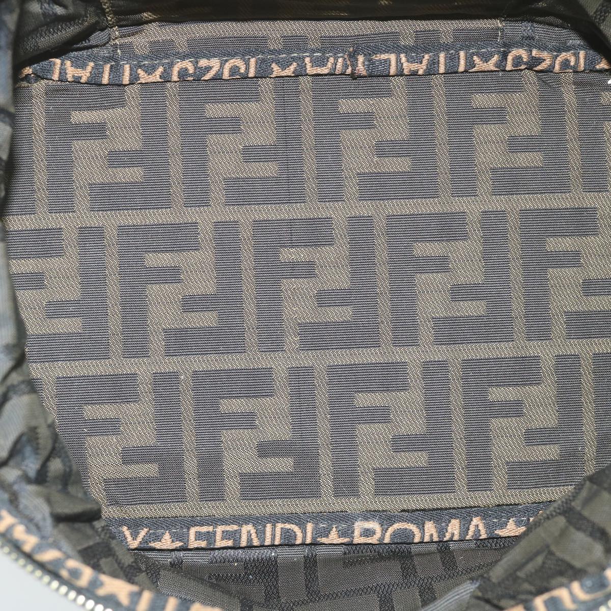 FENDI Zucca Canvas Vanity Cosmetic Pouch Brownam5439