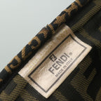 FENDI Zucca Canvas Vanity Cosmetic Pouch Brownam5439