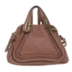 Chloe Paraty Shoulder Bag Leather 2way Pink am5444