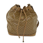 CELINE Macadam Canvas clutch Shoulder Bag Coated Canvas 2Set Beige  am5464