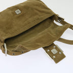 FENDI Mamma Baguette Shoulder Bag Corduroy Brown 2220 26424 009am5474