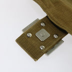 FENDI Mamma Baguette Shoulder Bag Corduroy Brown 2220 26424 009am5474