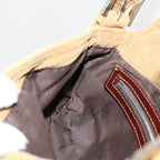 FENDI Mamma Baguette Shoulder Bag Corduroy Brown 2220 26424 009am5474