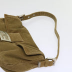 FENDI Mamma Baguette Shoulder Bag Corduroy Brown 2220 26424 009am5474