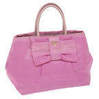 PRADA Hand Bag Nylon Pink  am5486