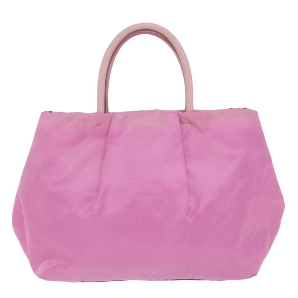 PRADA Hand Bag Nylon Pink  am5486