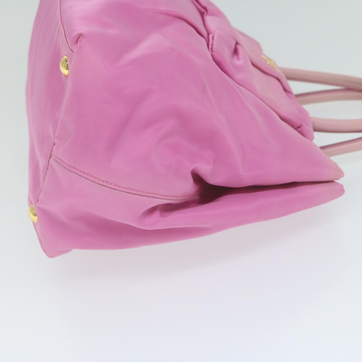 PRADA Hand Bag Nylon Pink  am5486