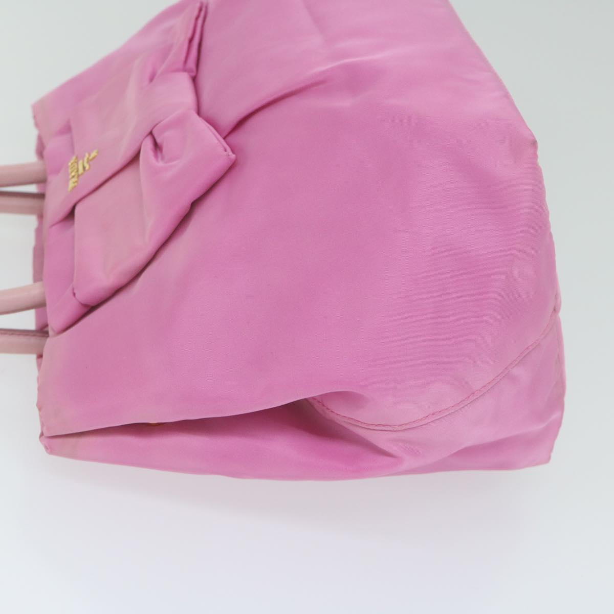 PRADA Hand Bag Nylon Pink  am5486