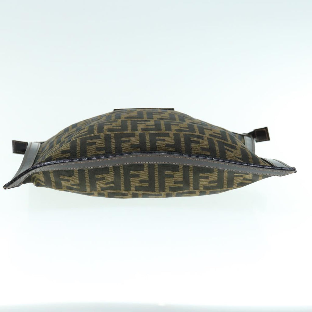FENDI Zucca Canvas Clutch Bag Black Brownam5573