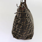 FENDI Zucca Canvas Tote Bag Black Brownam5618