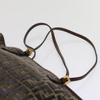 FENDI Zucca Canvas Tote Bag Black Brownam5618