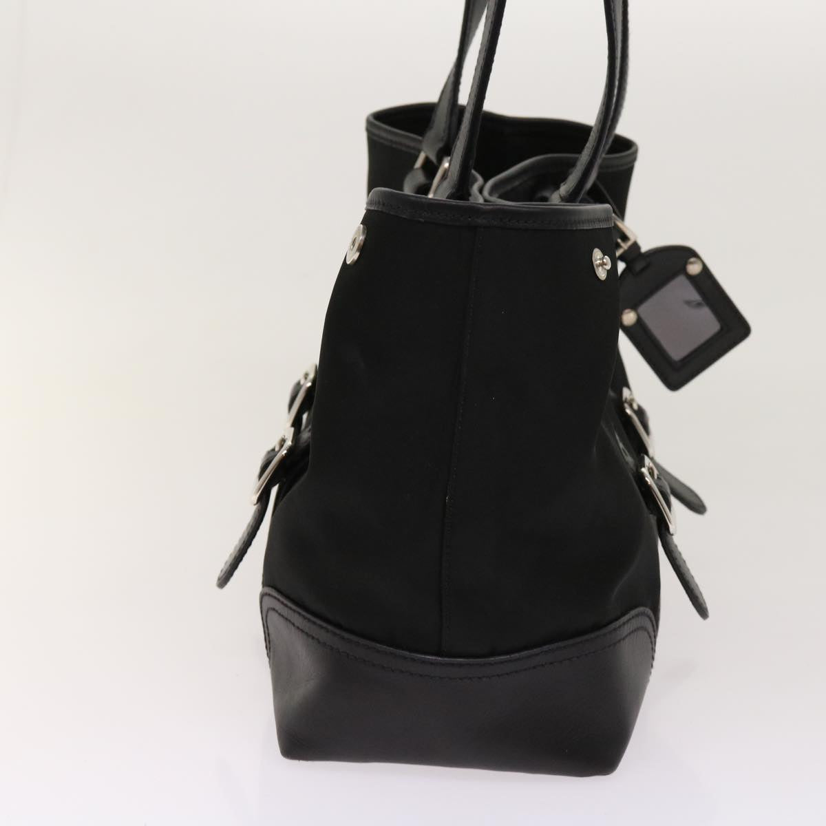 PRADA Tote Bag Nylon Black  am5619