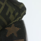 FENDI Zucca Canvas Hand Bag Black Brownam5632