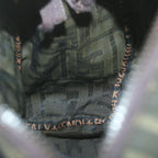 FENDI Zucca Canvas Hand Bag Black Brownam5632