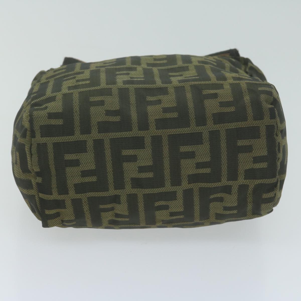 FENDI Zucca Canvas Hand Bag Black Brownam5632