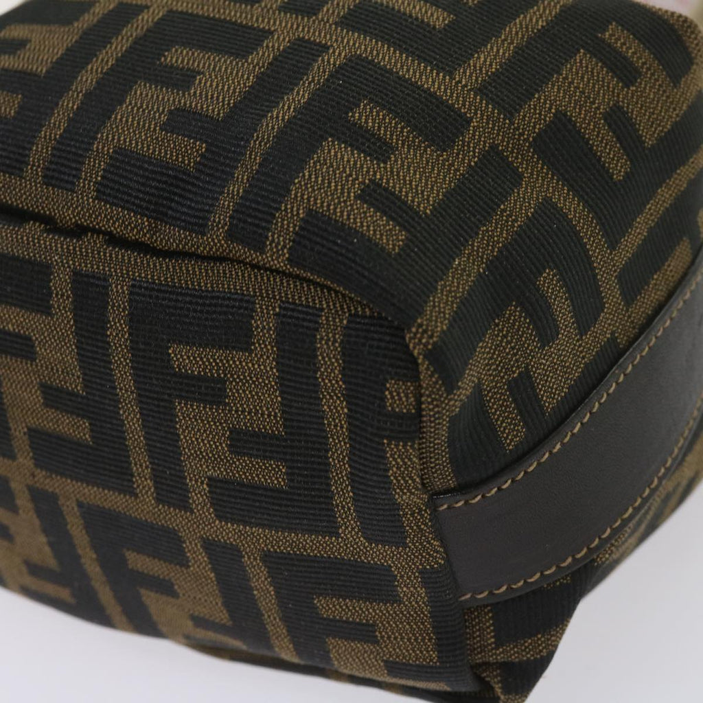 FENDI Zucca Canvas Mini Hand Bag Black Brownam5640