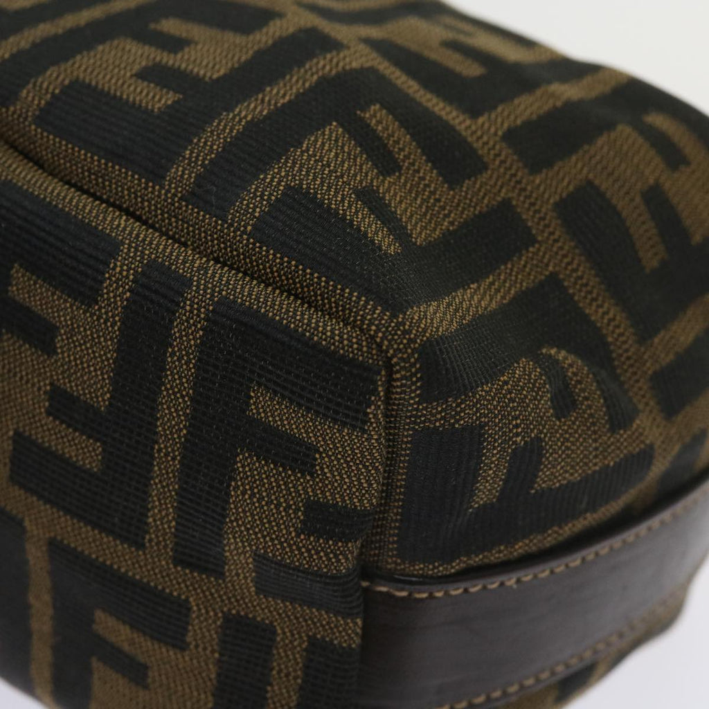 FENDI Zucca Canvas Mini Hand Bag Black Brownam5640