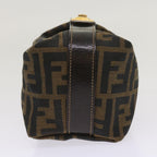 FENDI Zucca Canvas Mini Hand Bag Black Brownam5640