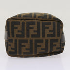 FENDI Zucca Canvas Mini Hand Bag Black Brownam5640