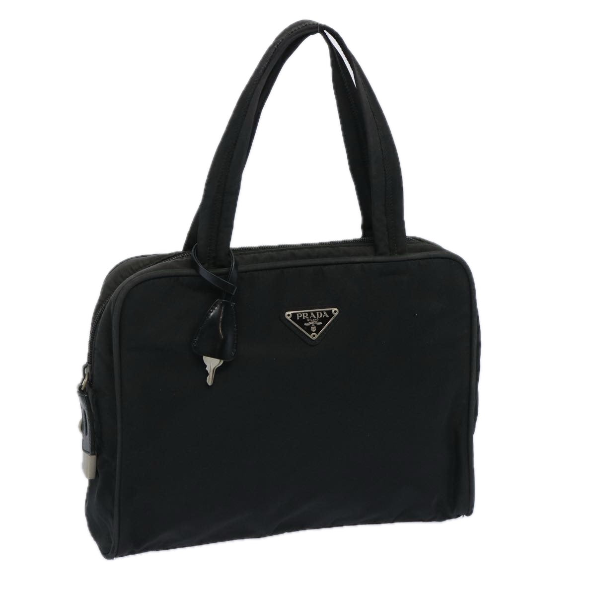 PRADA Hand Bag Nylon Black  am5650