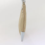 PRADA Hand Bag Canvas Beige  am5651