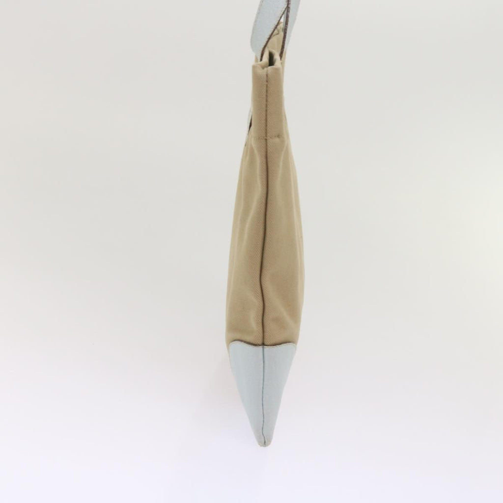 PRADA Hand Bag Canvas Beige  am5651