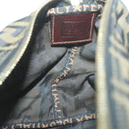 FENDI Zucca Canvas Hand Bag Black Brownam5701