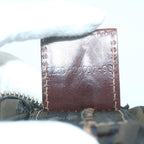 FENDI Zucca Canvas Hand Bag Black Brownam5701