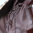 FENDI Zucca Canvas Mamma Baguette Shoulder Bag Brown Blackam5709