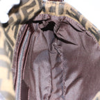 FENDI Zucca Canvas Mamma Baguette Shoulder Bag Brown Blackam5709