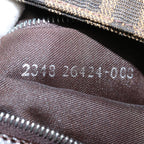 FENDI Zucca Canvas Mamma Baguette Shoulder Bag Brown Blackam5709