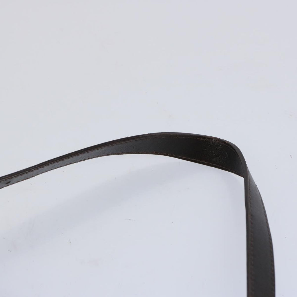 FENDI Zucca Canvas Mamma Baguette Shoulder Bag Brown Blackam5709