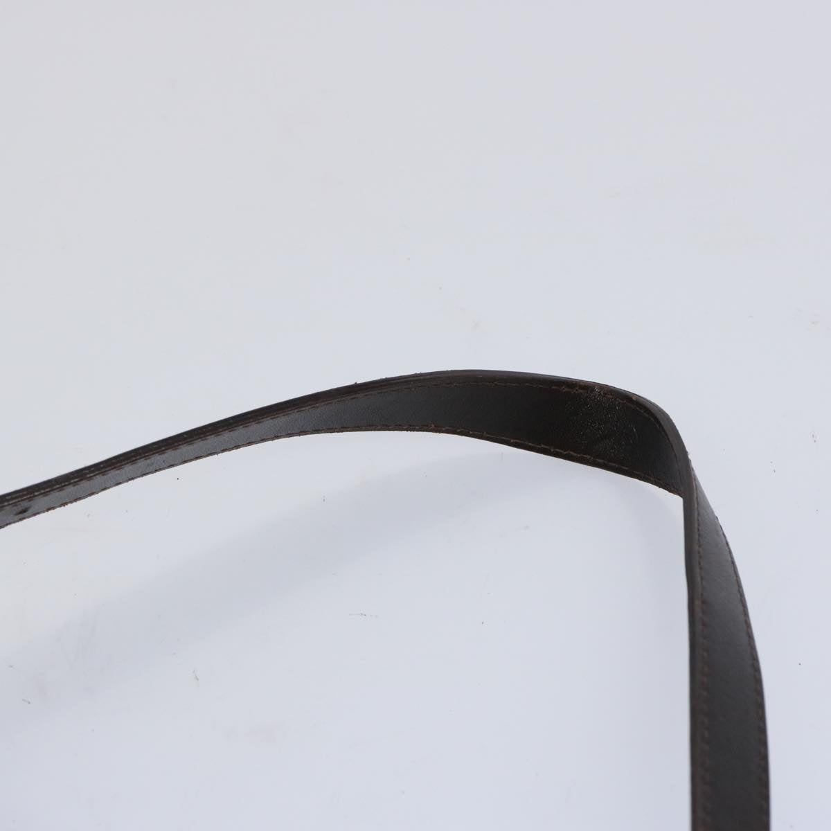 FENDI Zucca Canvas Mamma Baguette Shoulder Bag Brown Blackam5709