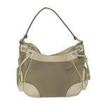 PRADA Shoulder Bag Canvas Beige  am5742