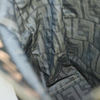 FENDI Zucca Canvas Hand Bag Black Brownam5749