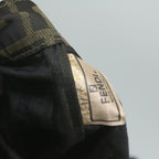 FENDI Zucca Canvas Hand Bag Black Brownam5749