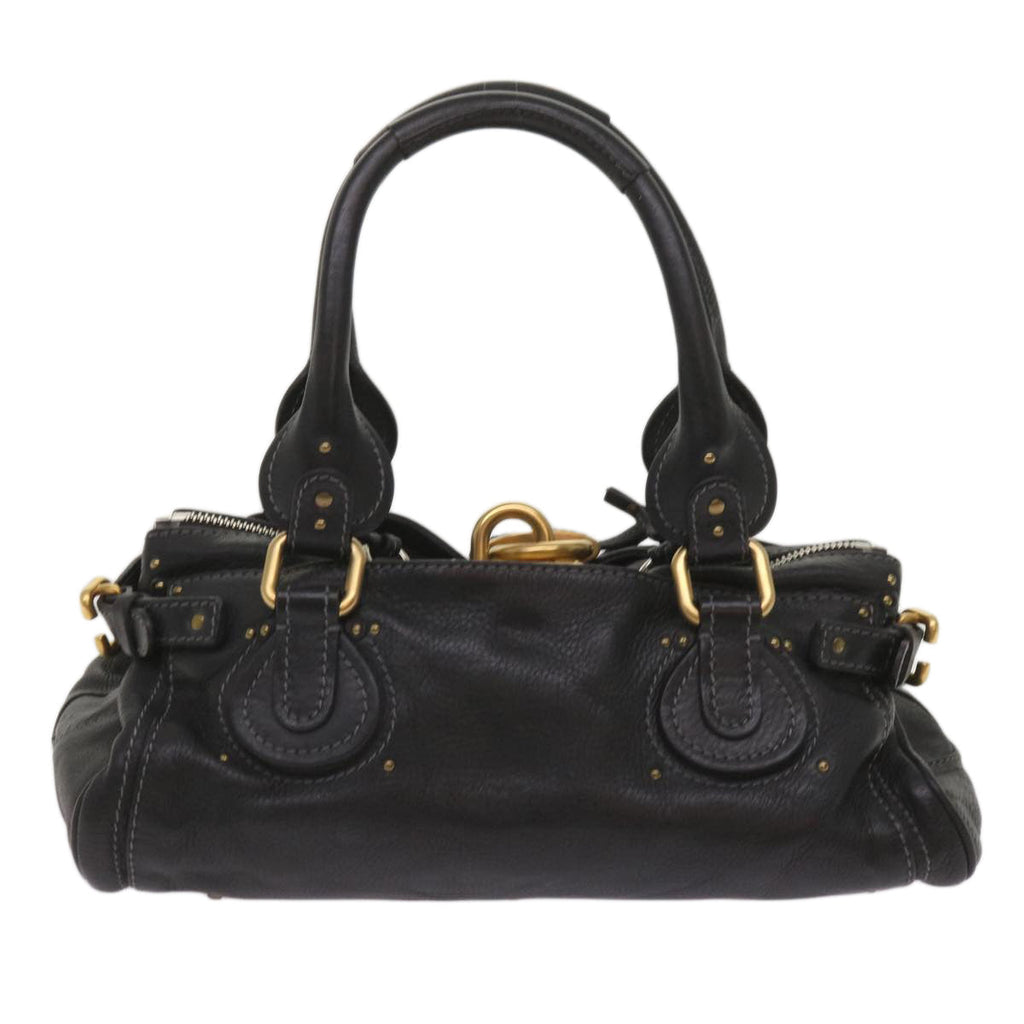 Chloe Paddington Shoulder Bag Leather Black 03 09 51 5276 am5750
