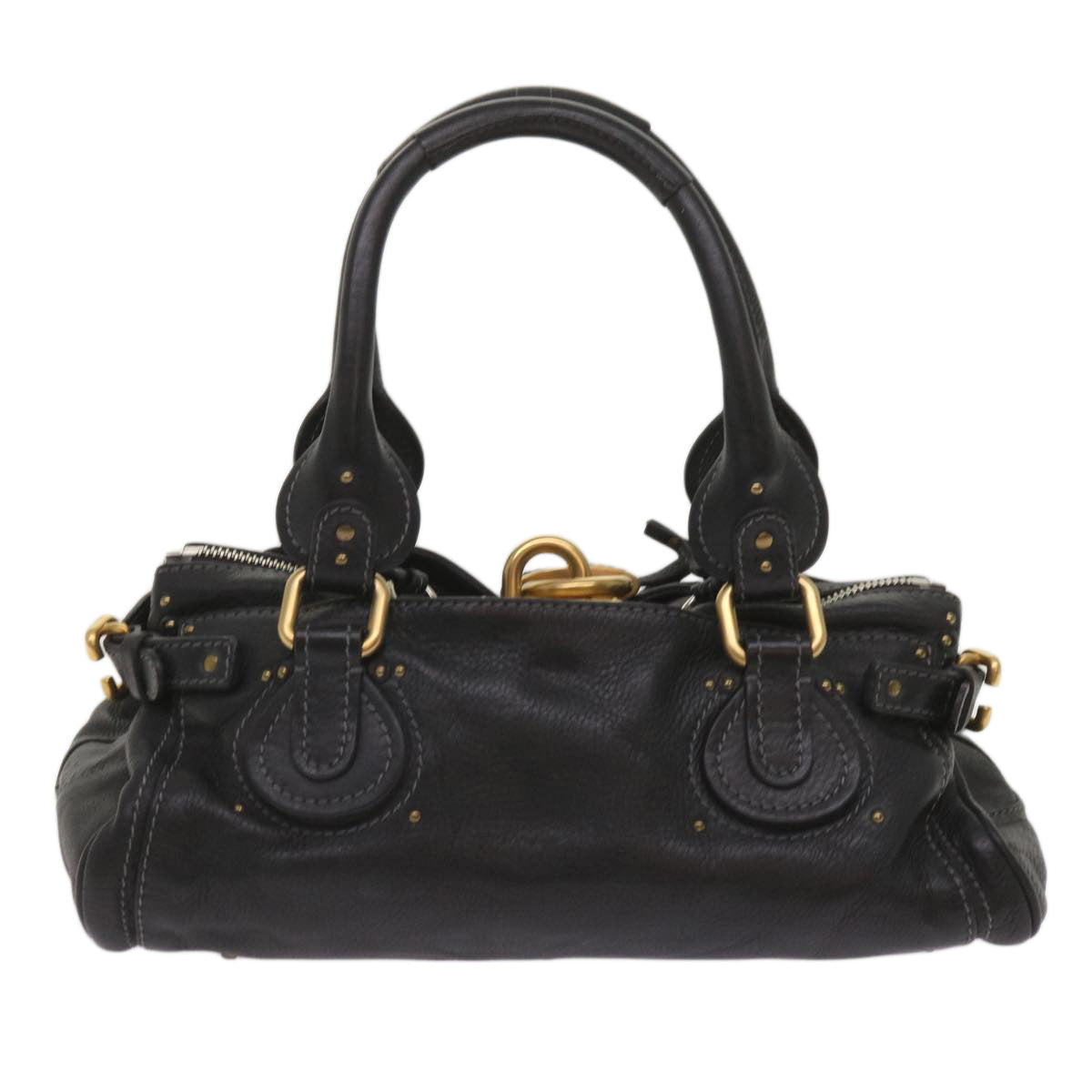 Chloe Paddington Shoulder Bag Leather Black 03 09 51 5276 am5750